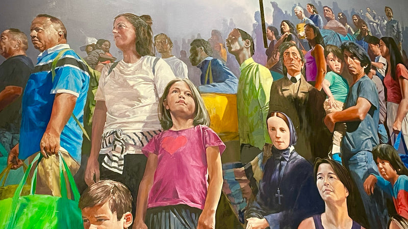 Mural Depicting Immigrants and Saints Unveiled at Saint Patrick's Cathedral