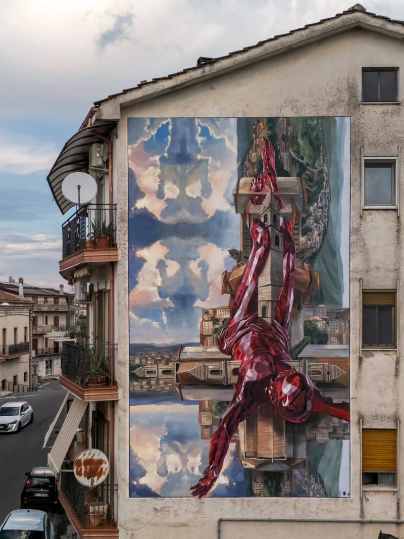 Vesod's Stark Saint Peter Mural Faces Rogliano Duomo for Gulia Urbana 2026