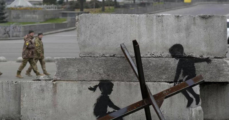 Banksy's Latest Mural in Ukraine Sparks Controversy