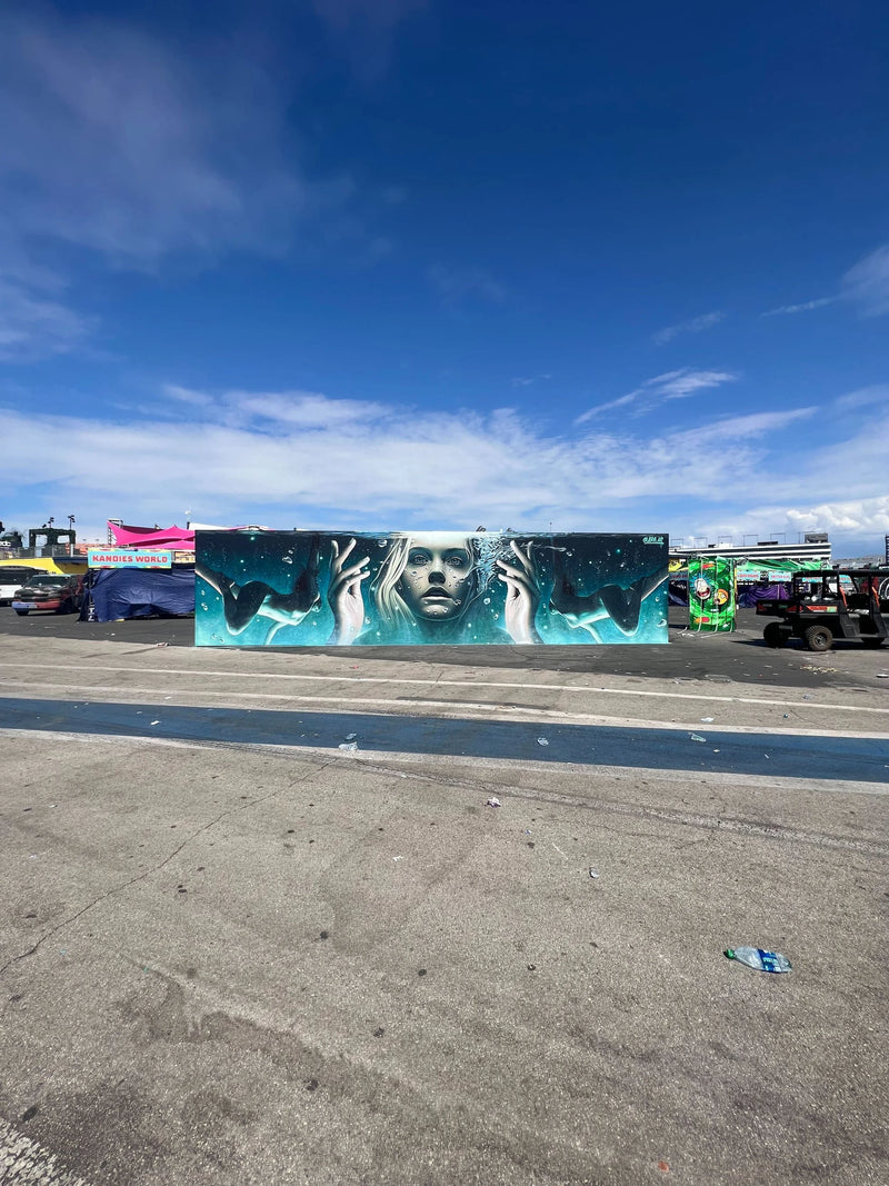 Las Vegas Artist Victoria Hart Paints 'Electric Desert' at Night to Beat Heat