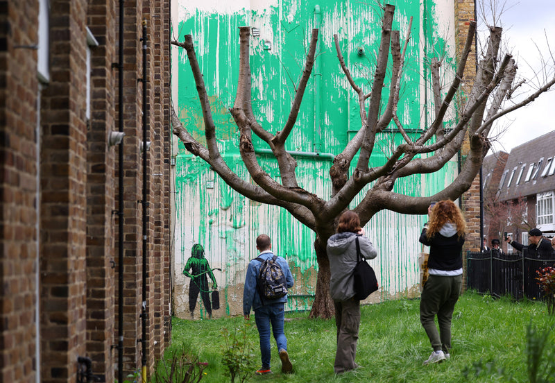 Innovative Banksy Murals Now Protecting Trees from Vandalism