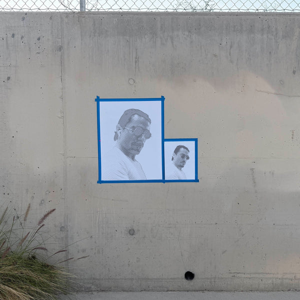 Salt Bae Halftone Stencil