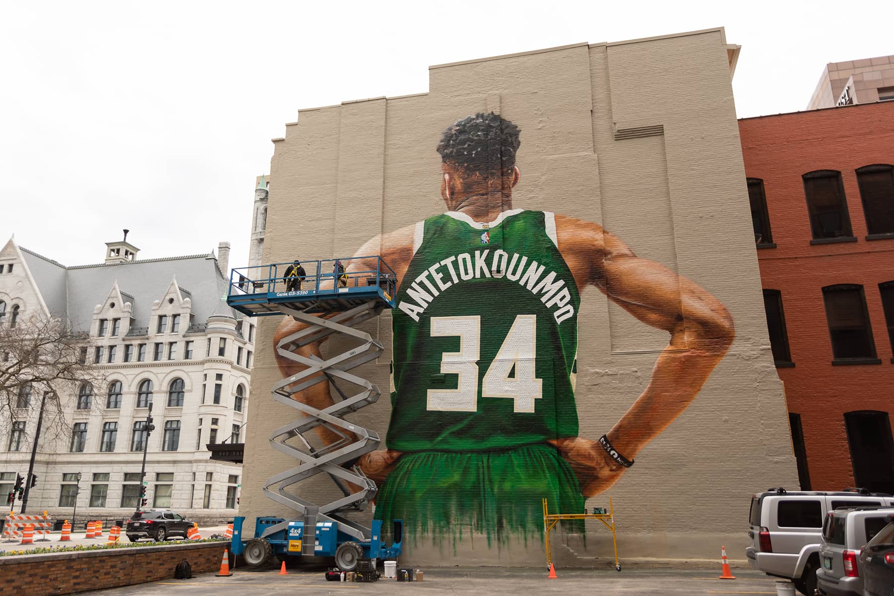 Milwaukee Gave a Dead Broadcaster Its Tallest Wall. The Painter Already Watched One Sports Mural Get Defaced.