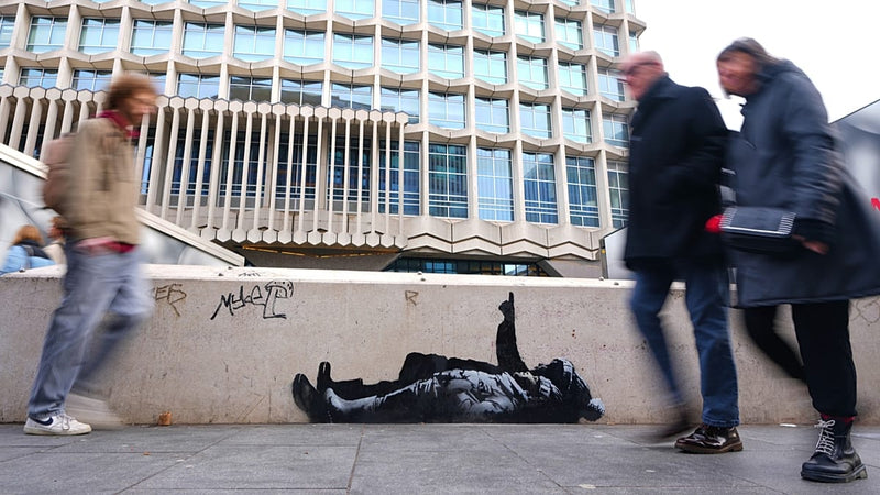 New Banksy Art Revealed in London, Highlighting Children's Plight