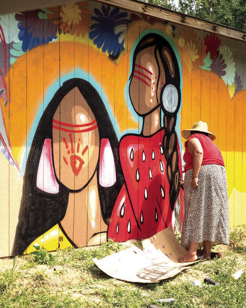 A Reservation Youth Center Turned a Graffiti Jam Into 125 Murals. This Week Eleven More Artists Show Up in Eagle Butte.