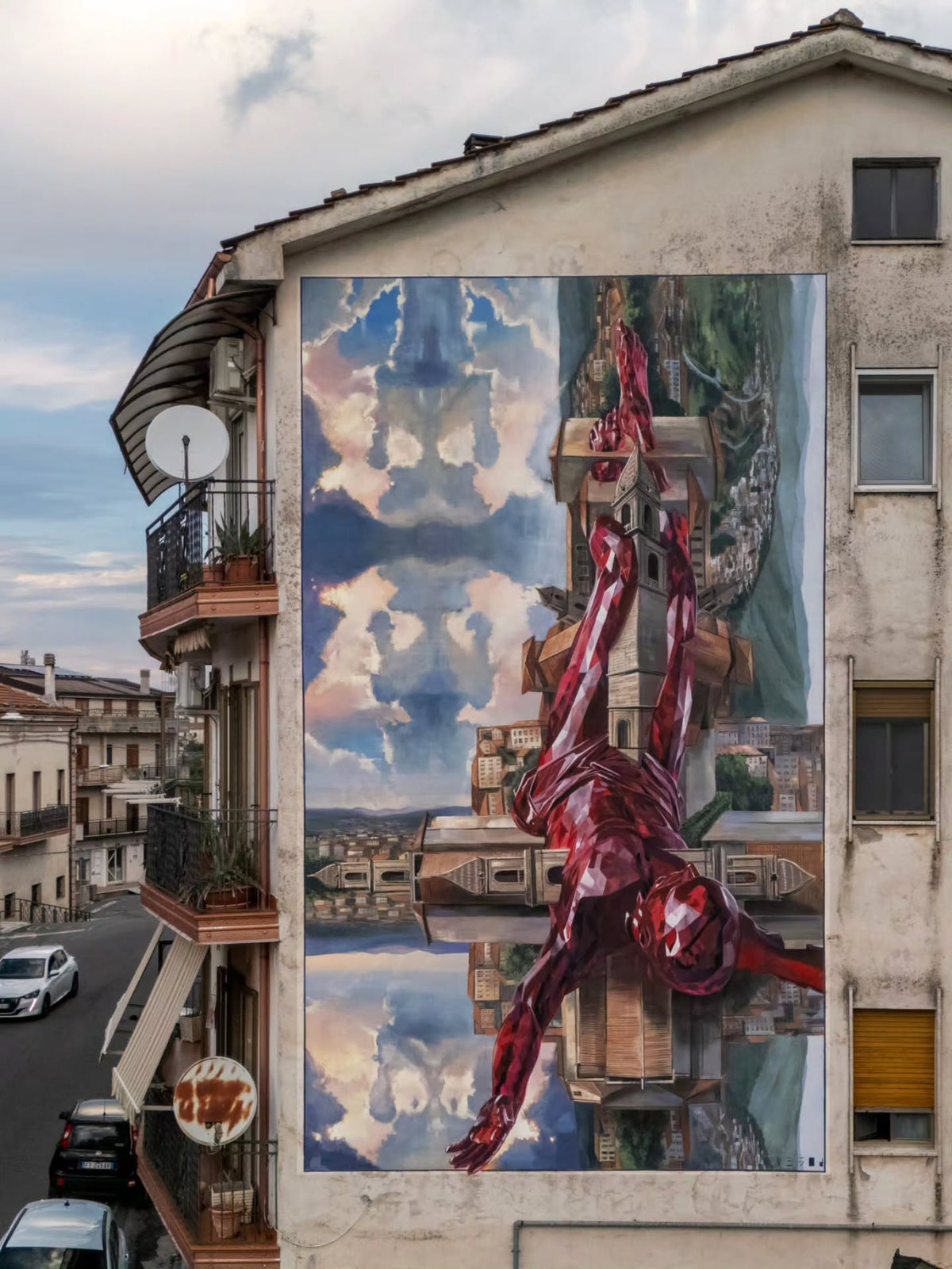 Vesod's Stark Saint Peter Mural Faces Rogliano Duomo for Gulia Urbana 2026