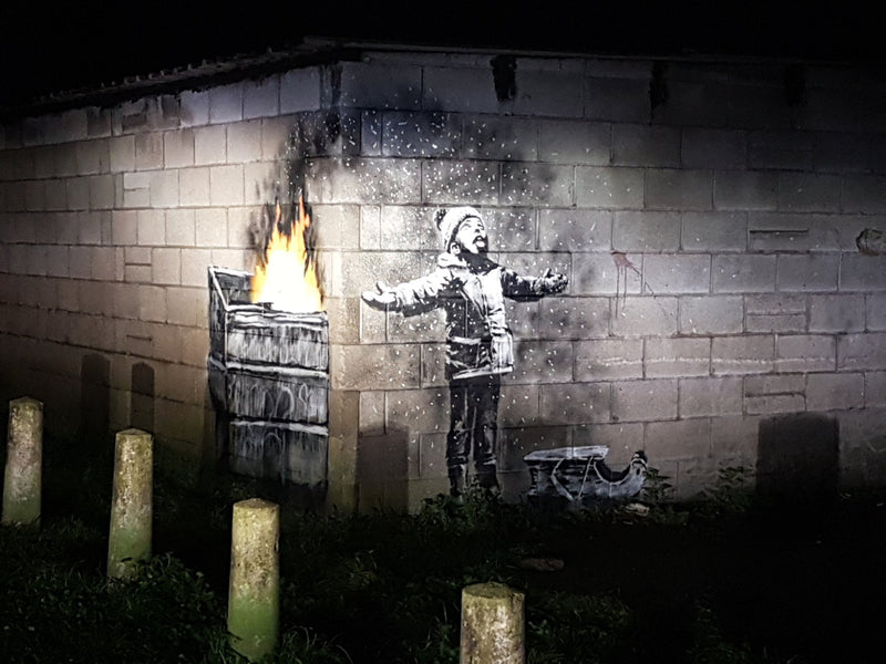 Banksy's 100th Instagram Post: Ash Snowfall Over Port Talbot Steelworks