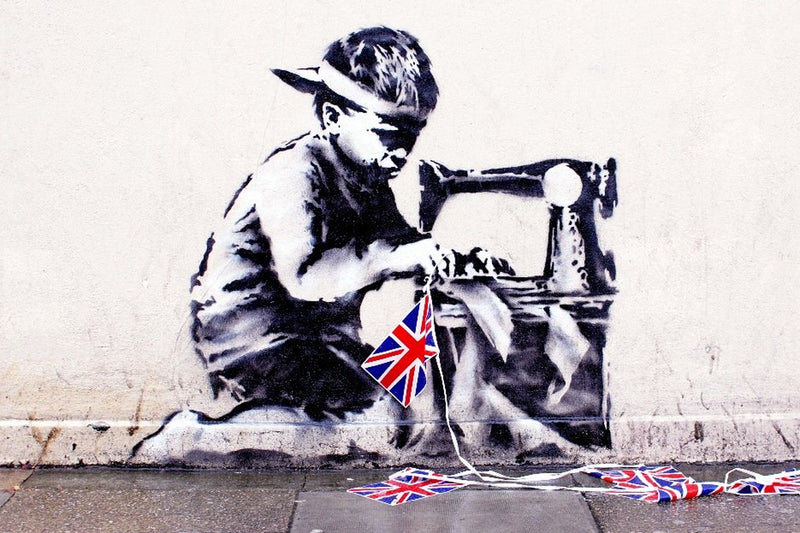 Two Banksy Murals of Children Spark Debate on Child Homelessness