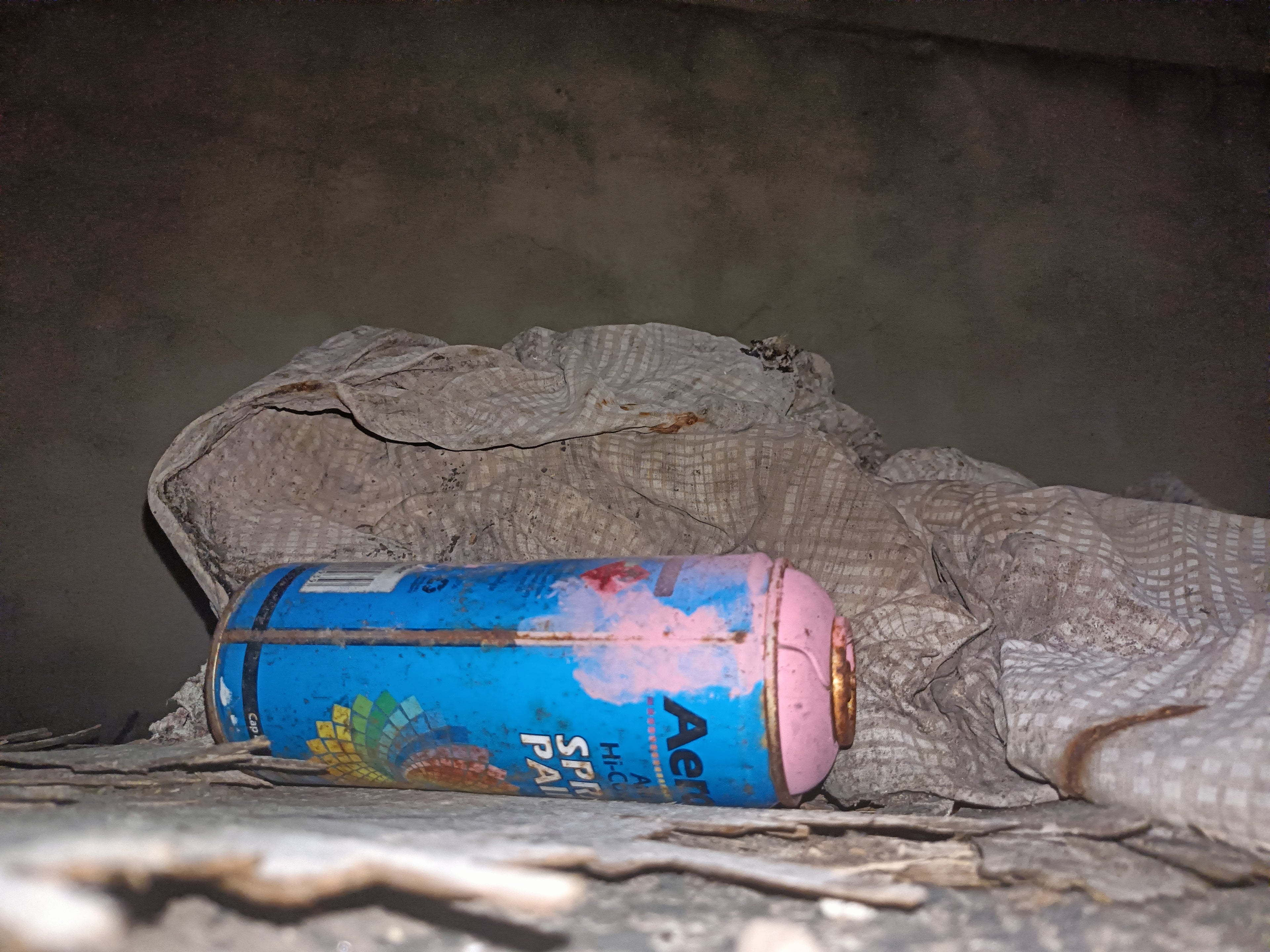 A spray paint can, the tool behind every clean or blown stencil