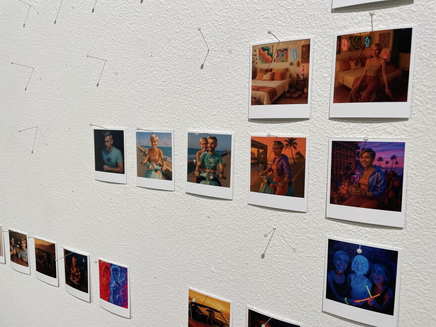 Nick Dwyer's AI art exhibit at UAF after Graham Granger ate 57 of the 160 prints, January 2026
