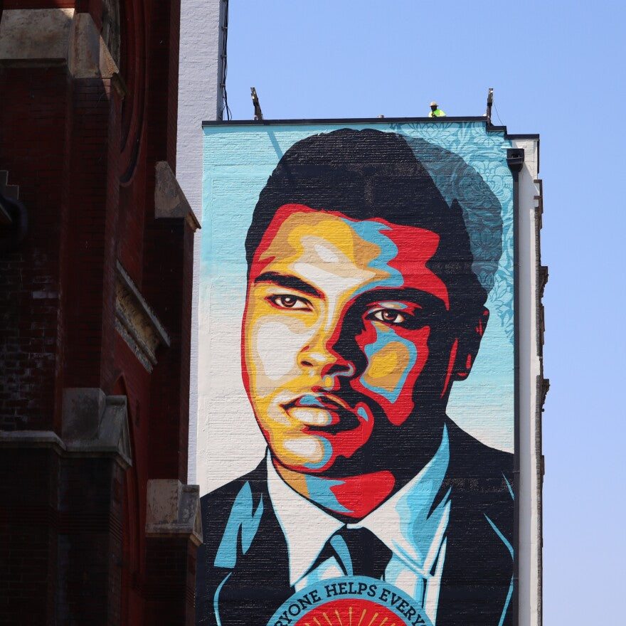 A City Tried to Erase Shepard Fairey's Police Print. This Month Santa Fe Gives Him His First New Mexico Show