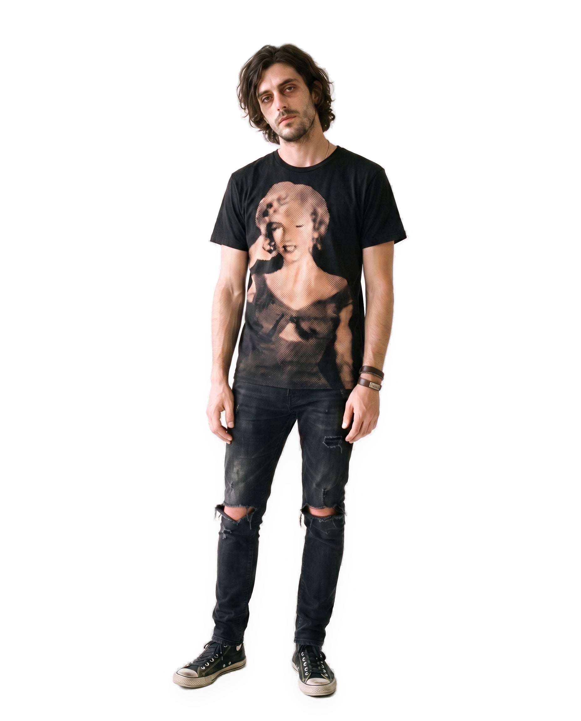 Marilyn Monroe Halftone T-Shirt, worn front view