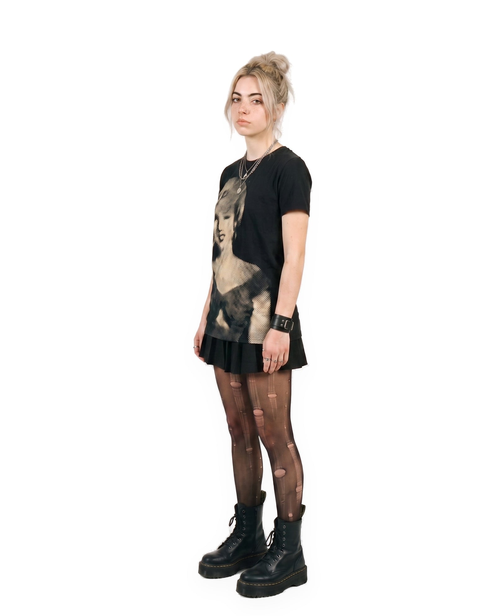 Marilyn Monroe Halftone T-Shirt, three quarter