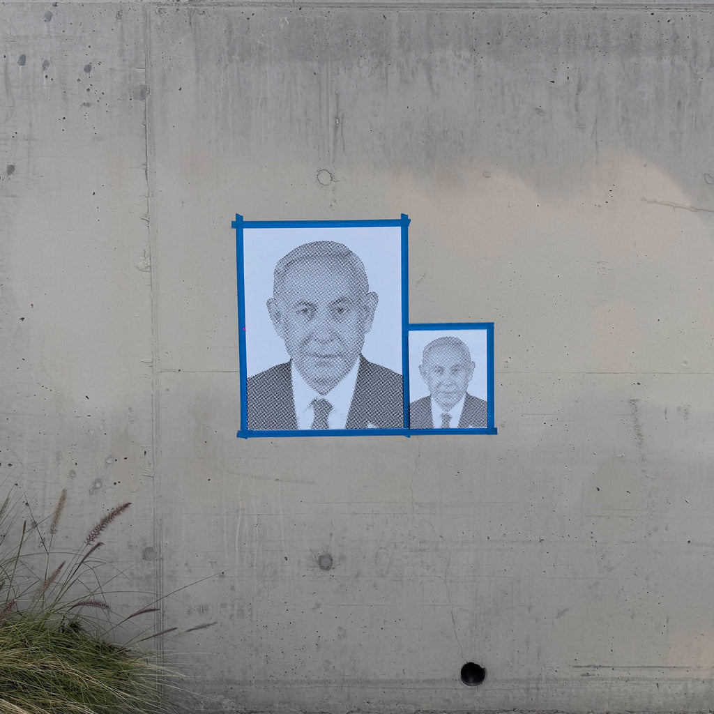 Benjamin Netanyahu Stencil