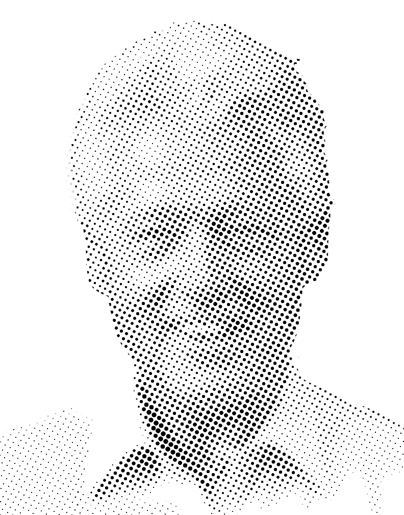 Bill Clinton Halftone Stencil