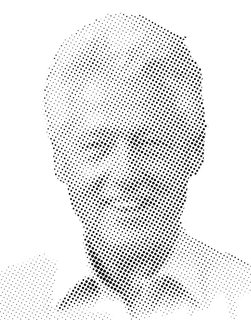 Bill Clinton Halftone Stencil