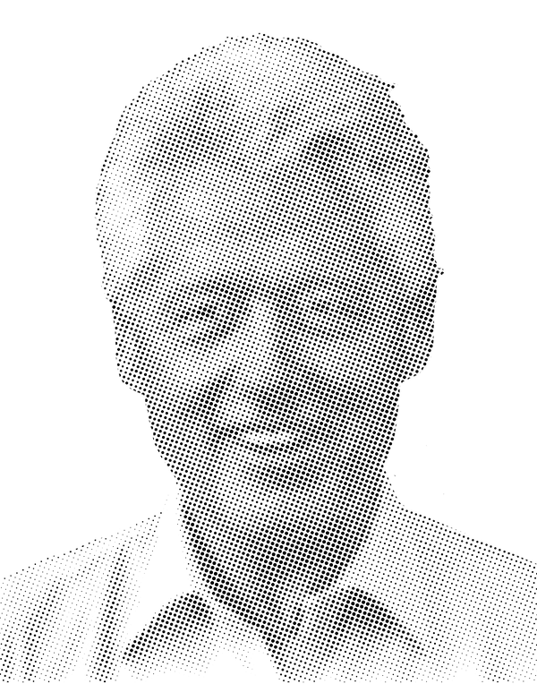Bill Clinton Halftone Stencil