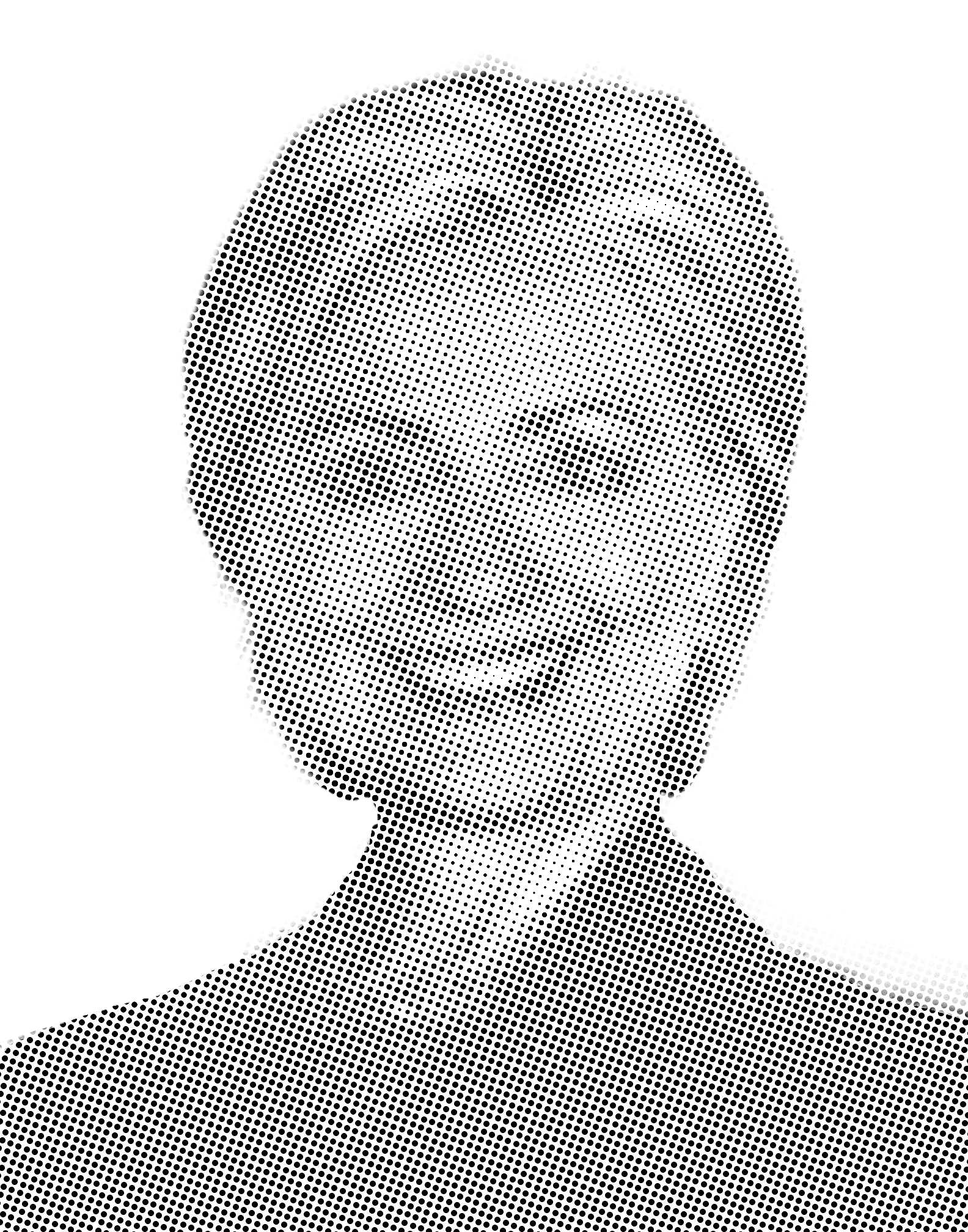 Hillary Clinton Halftone Stencil