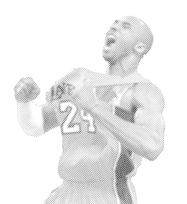 Kobe Bryant Halftone Stencil