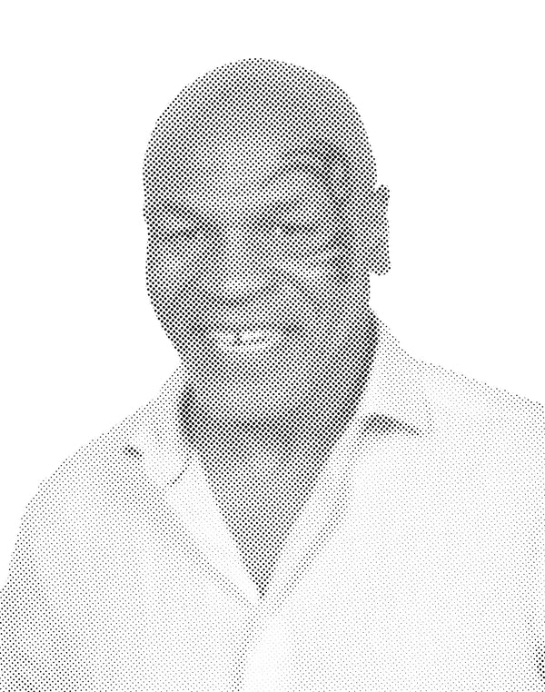 Mike Tyson Halftone Stencil