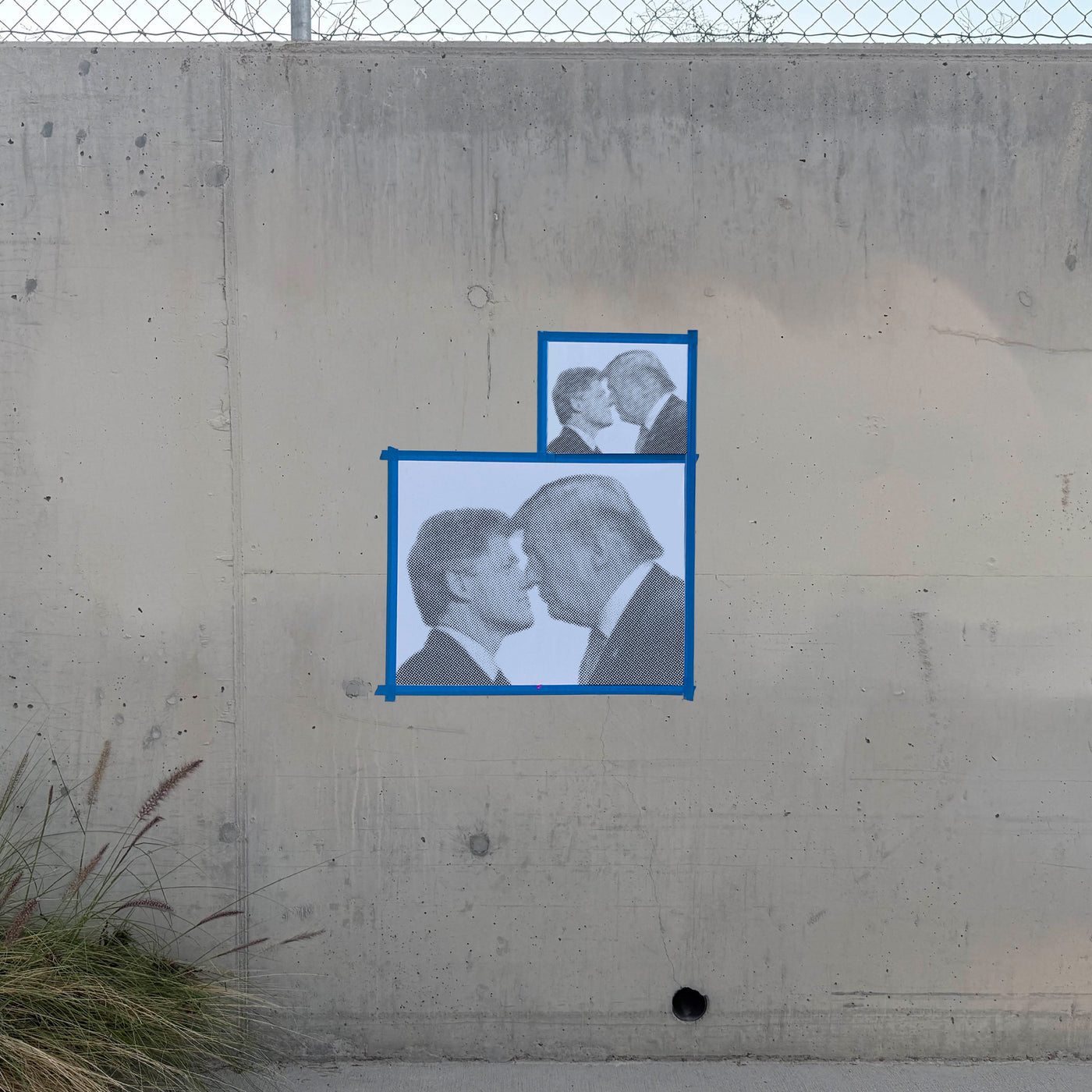 Trump and Clinton Kissing