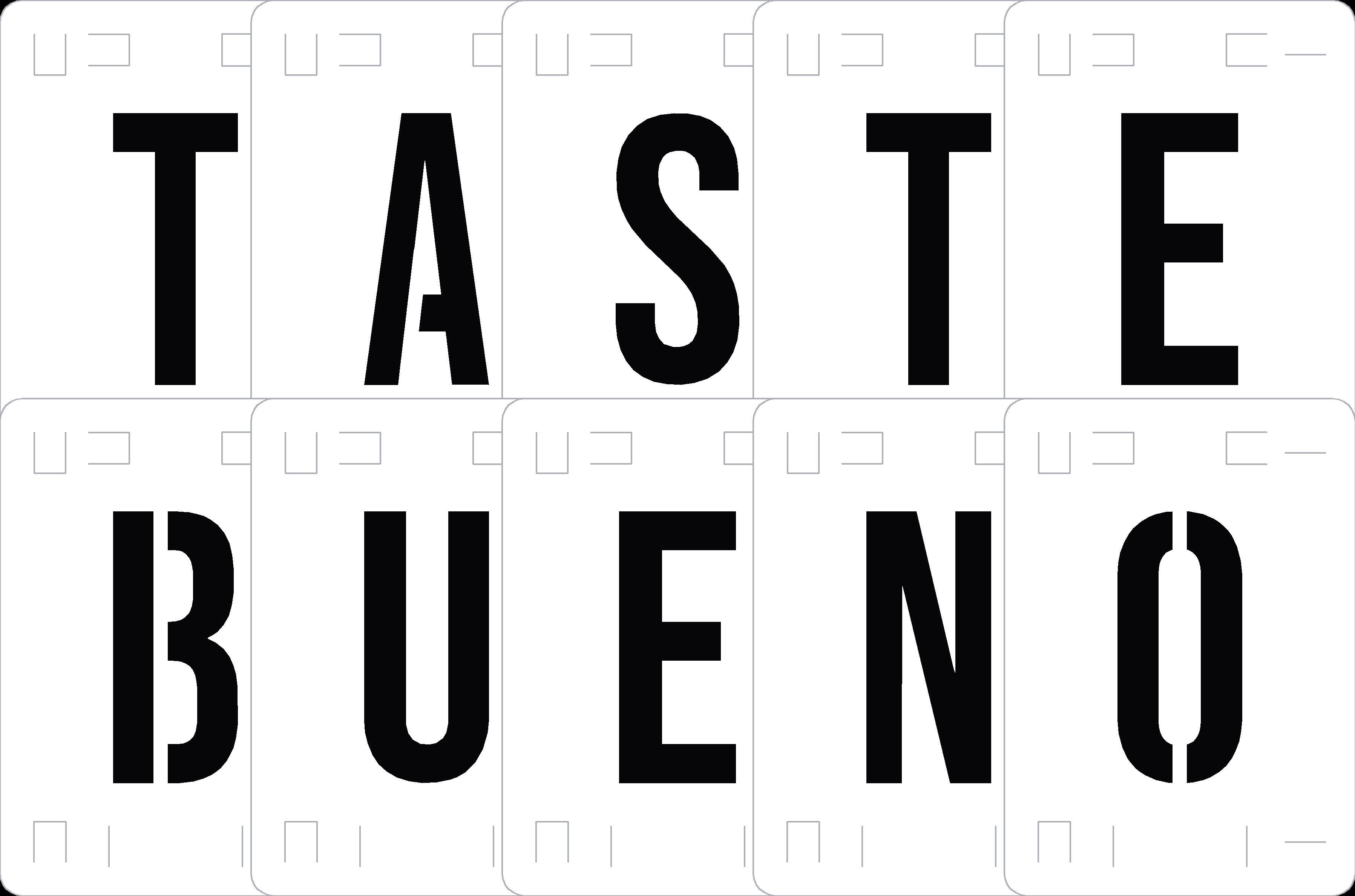 Bebas Neue Font Stencil Pack halftone stencil 22x28