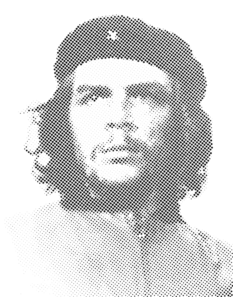 Che Guevara Halftone Stencil
