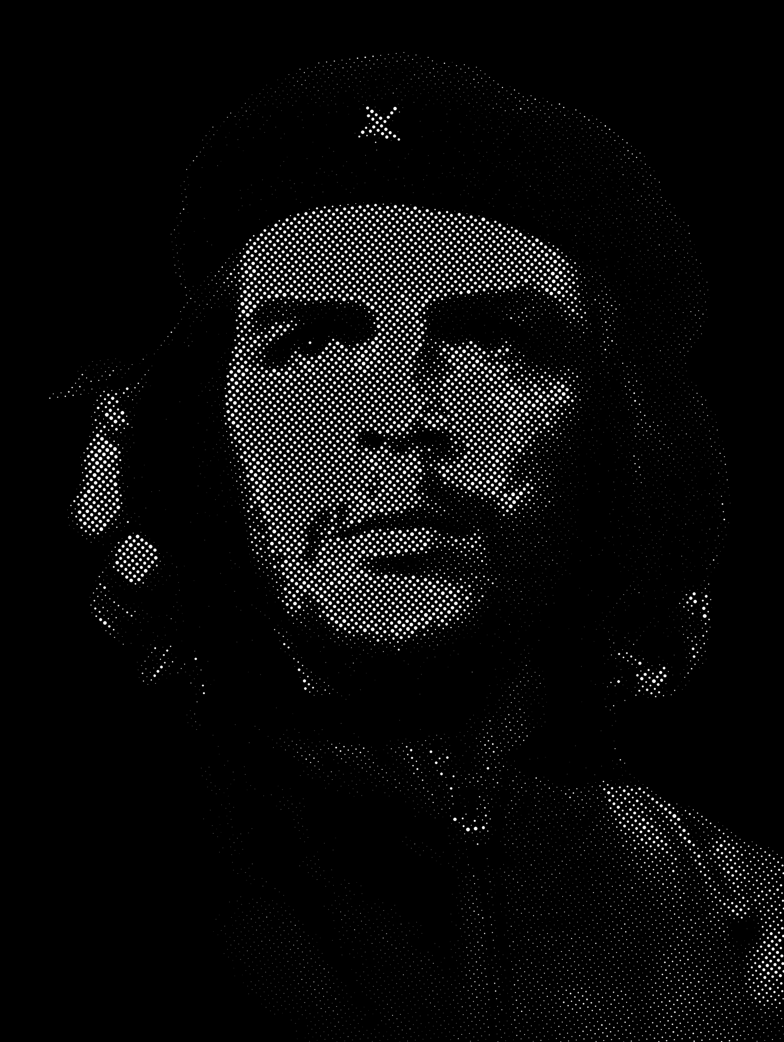 Che Guevara Halftone Stencil