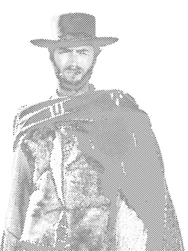 Clint Eastwood Halftone Stencil