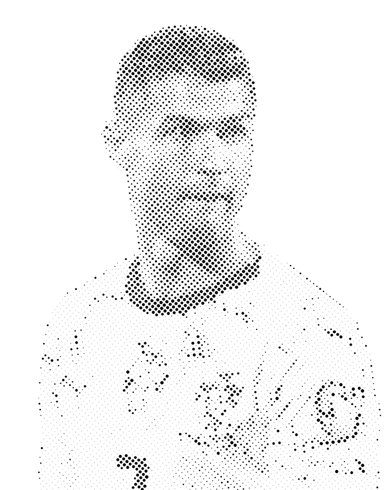 Cristiano Ronaldo Halftone Stencil