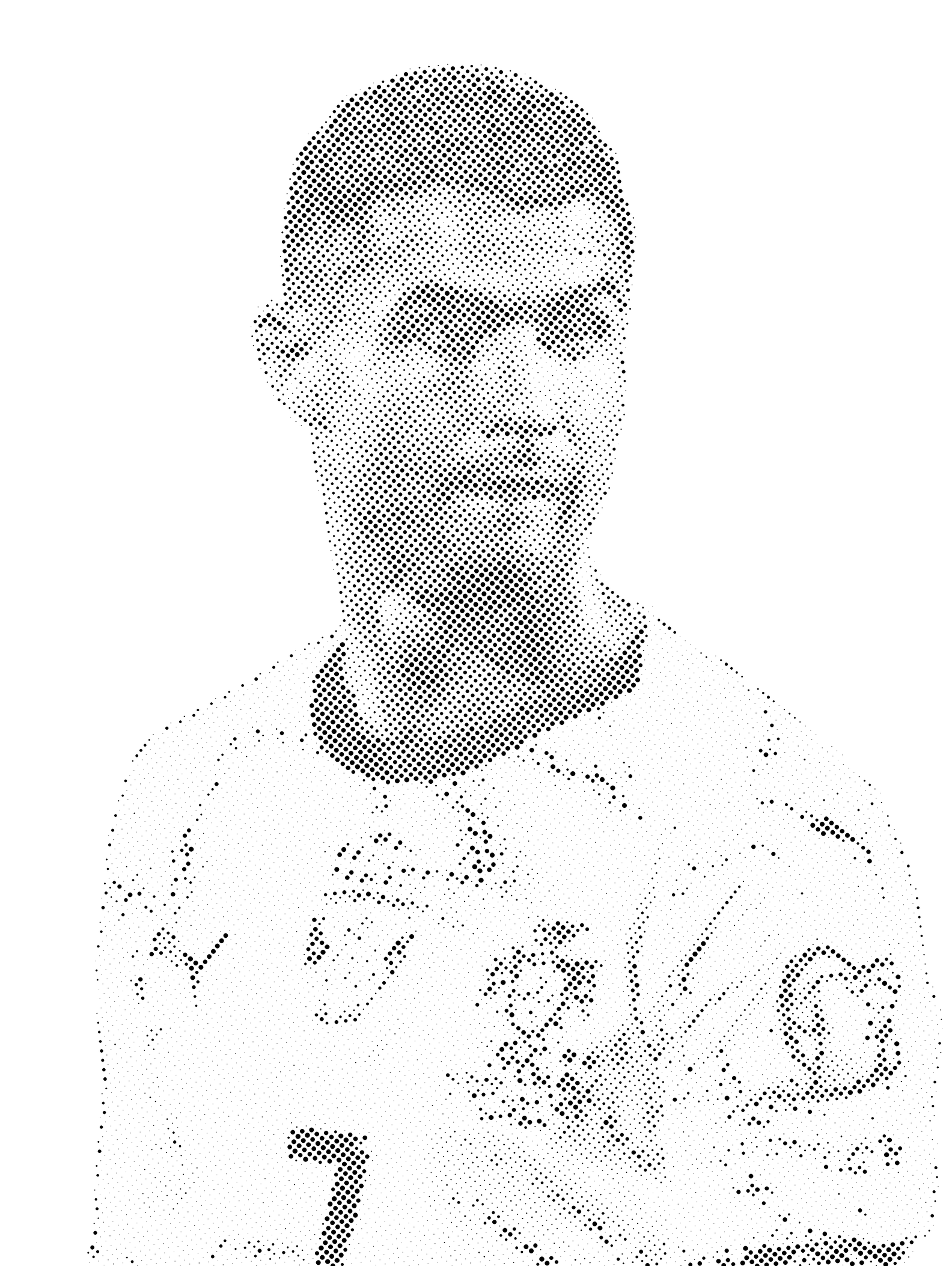 Cristiano Ronaldo Halftone Stencil