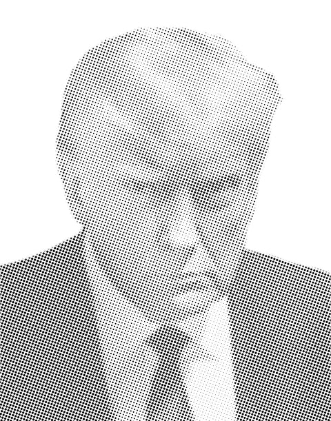 Donald Trump Halftone Stencil