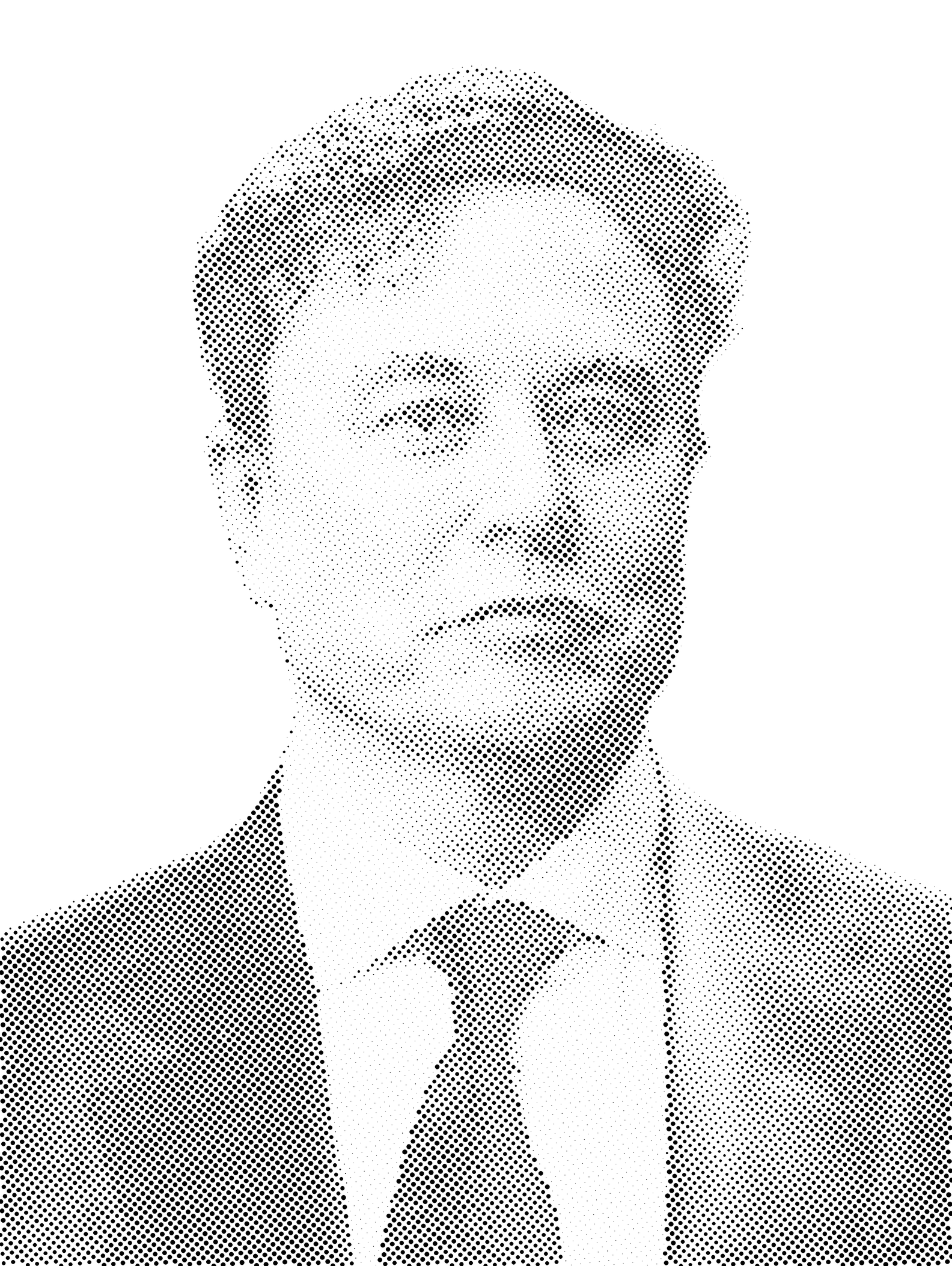 Elon Musk Halftone Stencil