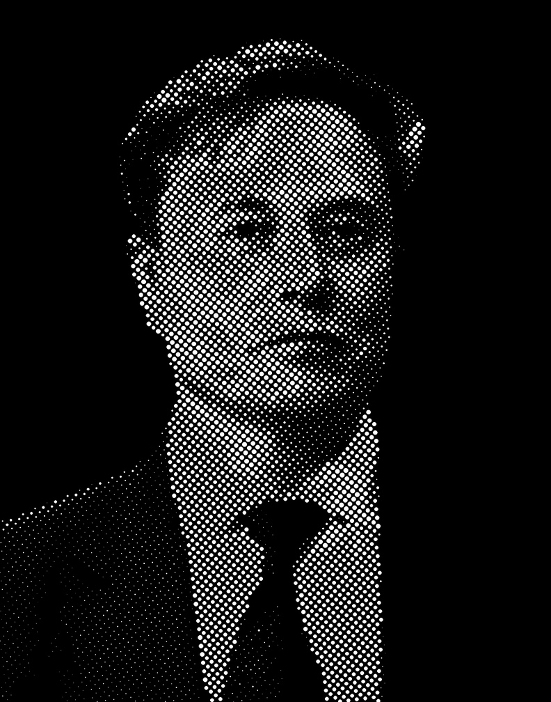Elon Musk Halftone Stencil