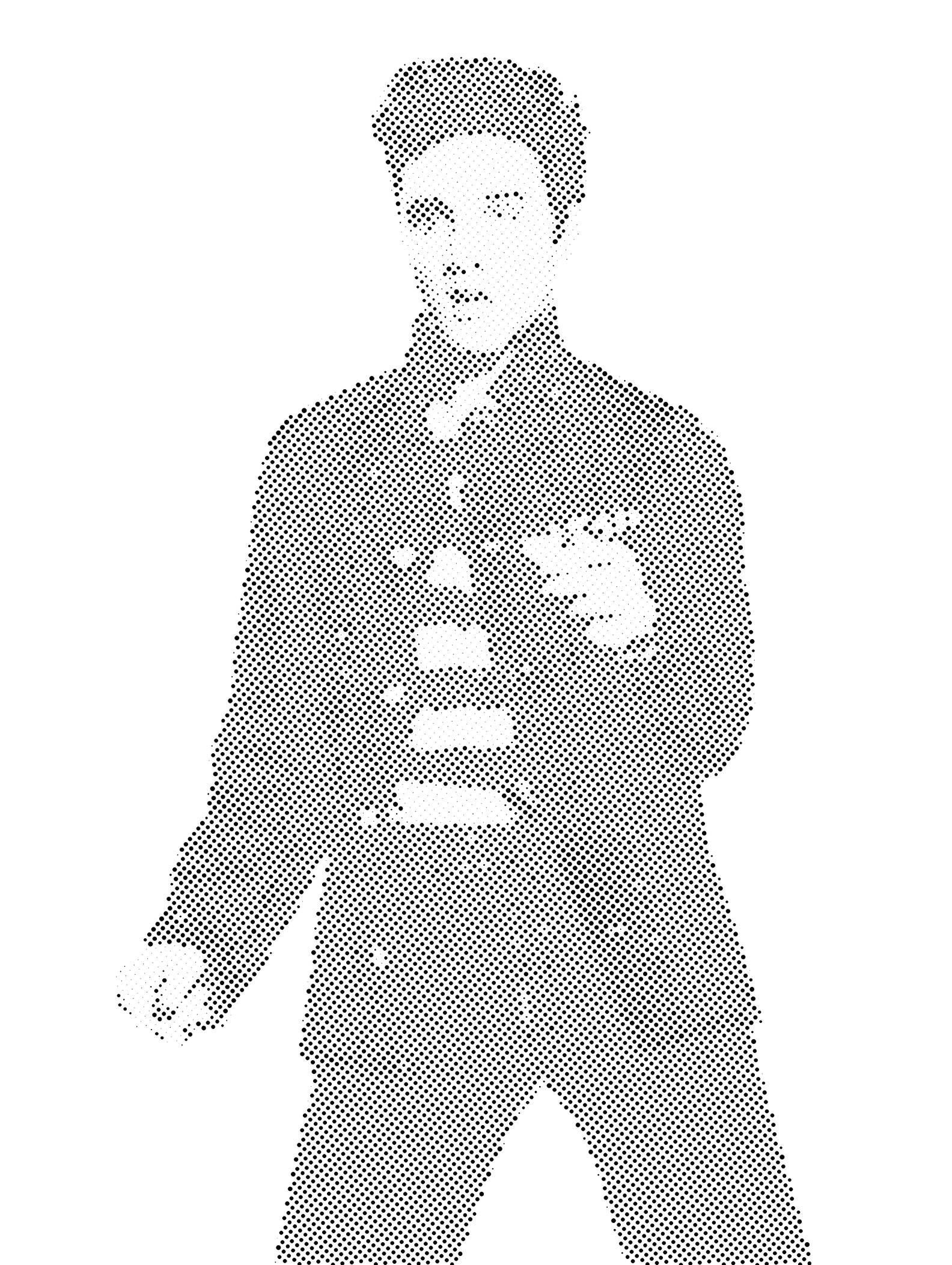 Elvis Presley Halftone Stencil