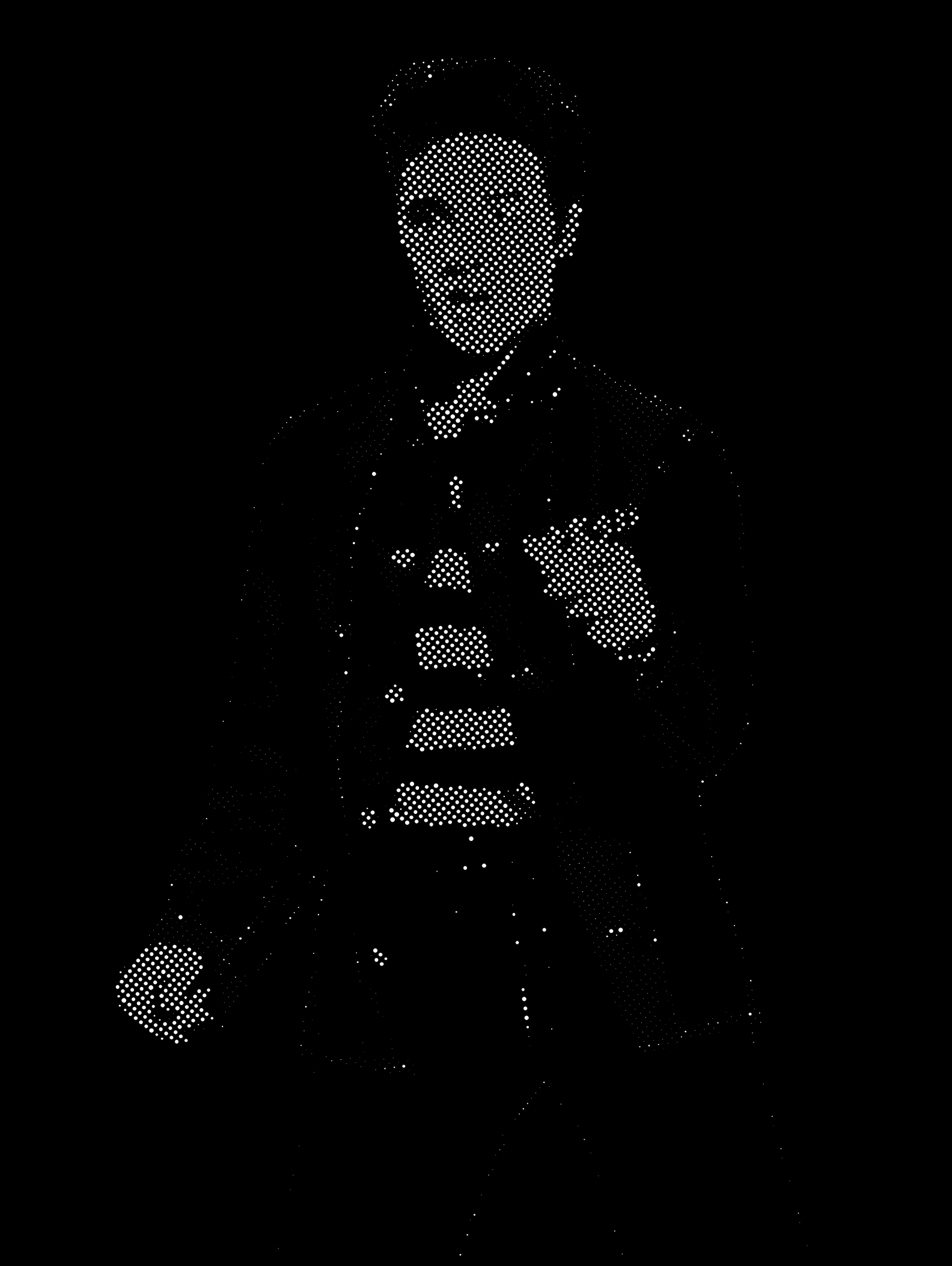 Elvis Presley Halftone Stencil