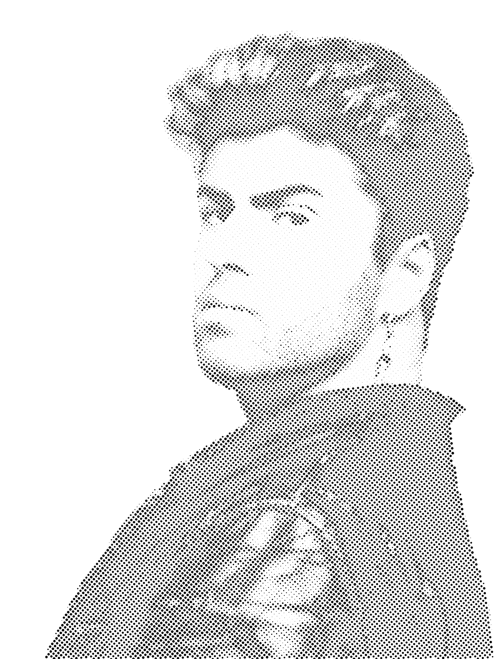 George Michael halftone stencil 22x28