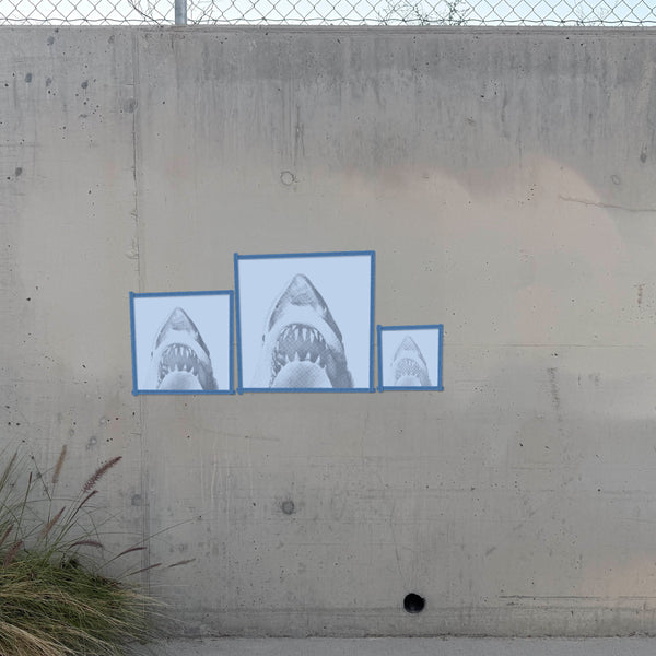 Jaws Halftone Stencil