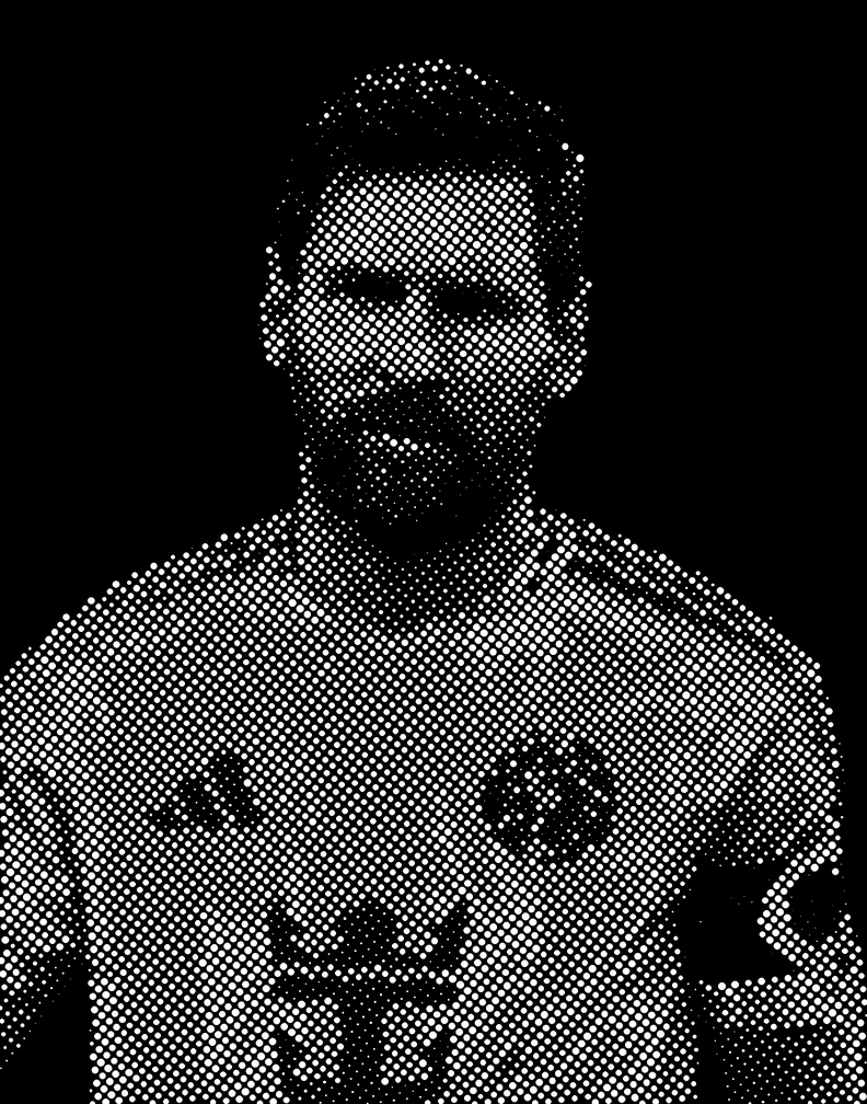 Lionel Messi Halftone Stencil