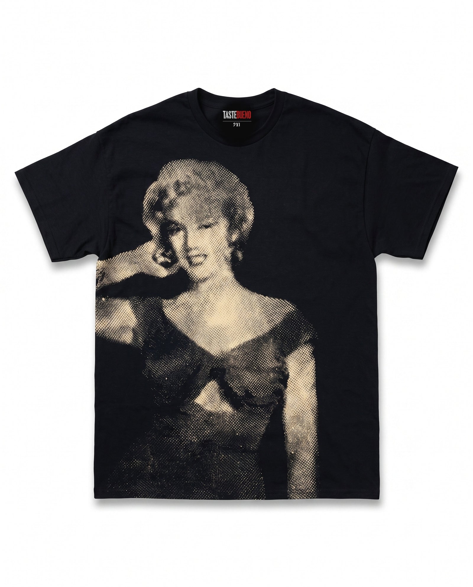 Marilyn Monroe Halftone T-Shirt, flat lay