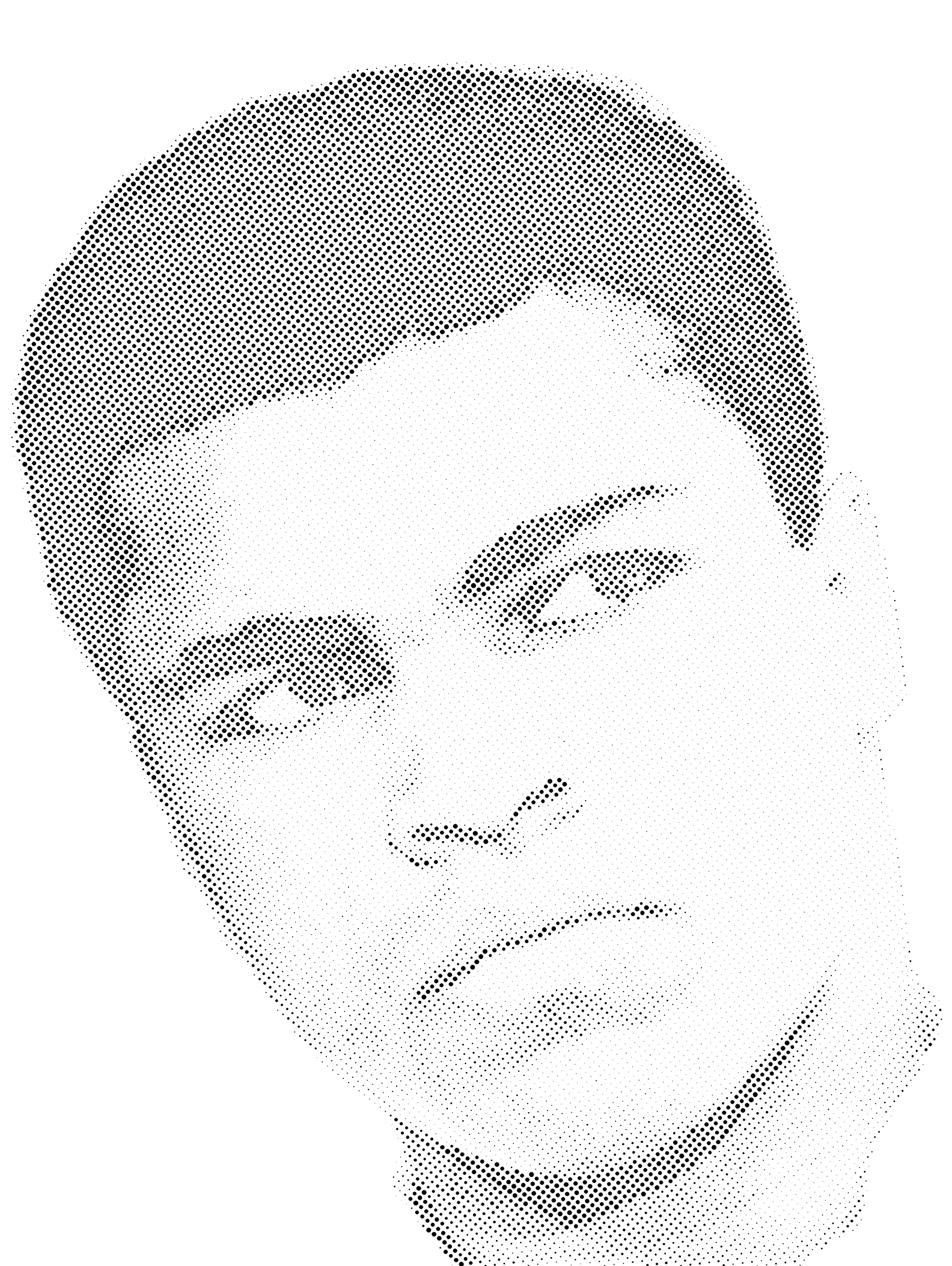 Muhammad Ali Halftone Stencil