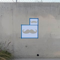 Mustache Stencil