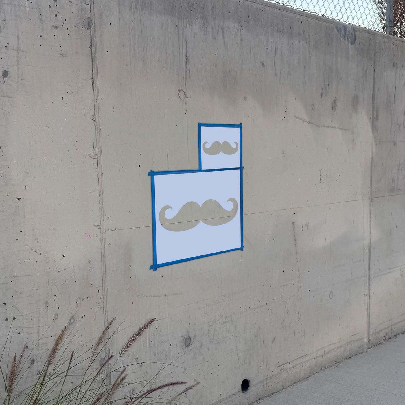 Mustache Stencil
