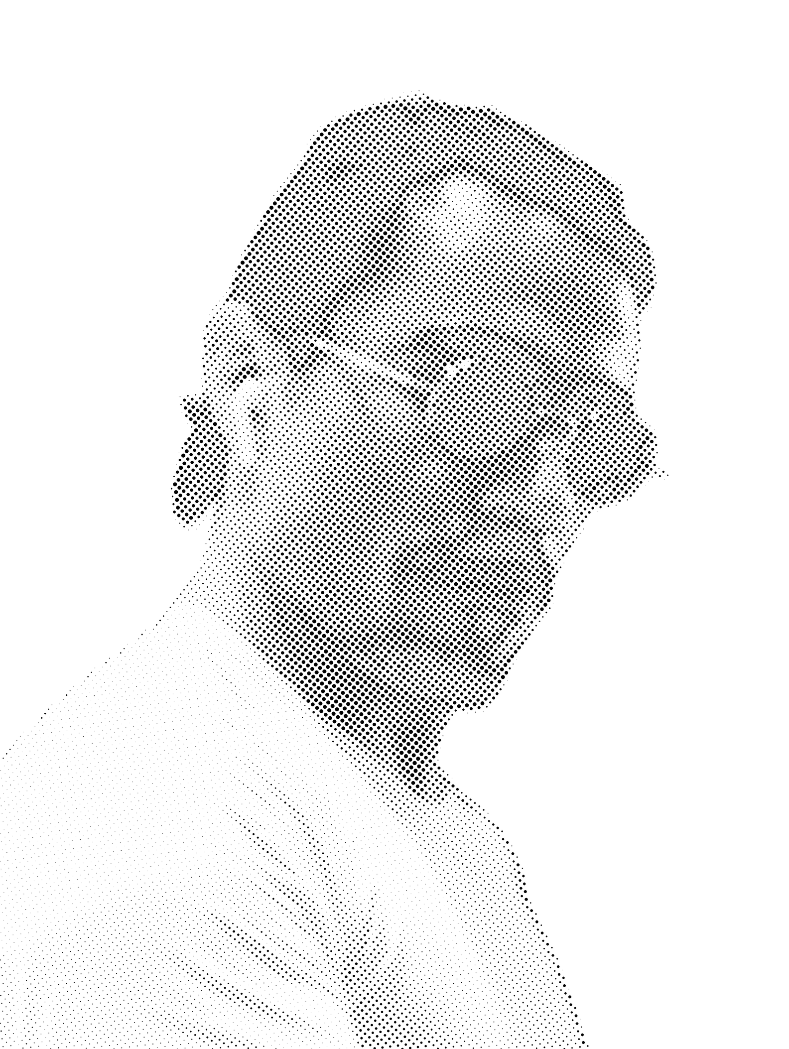 Salt Bae Halftone Stencil