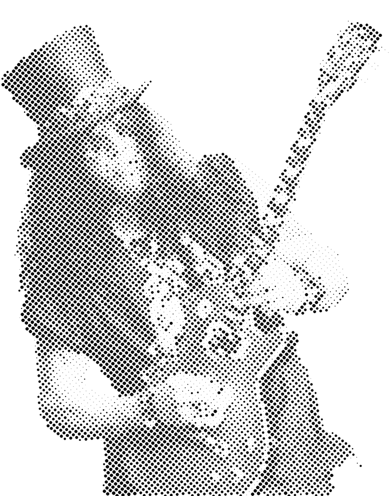 Slash halftone stencil 11x14