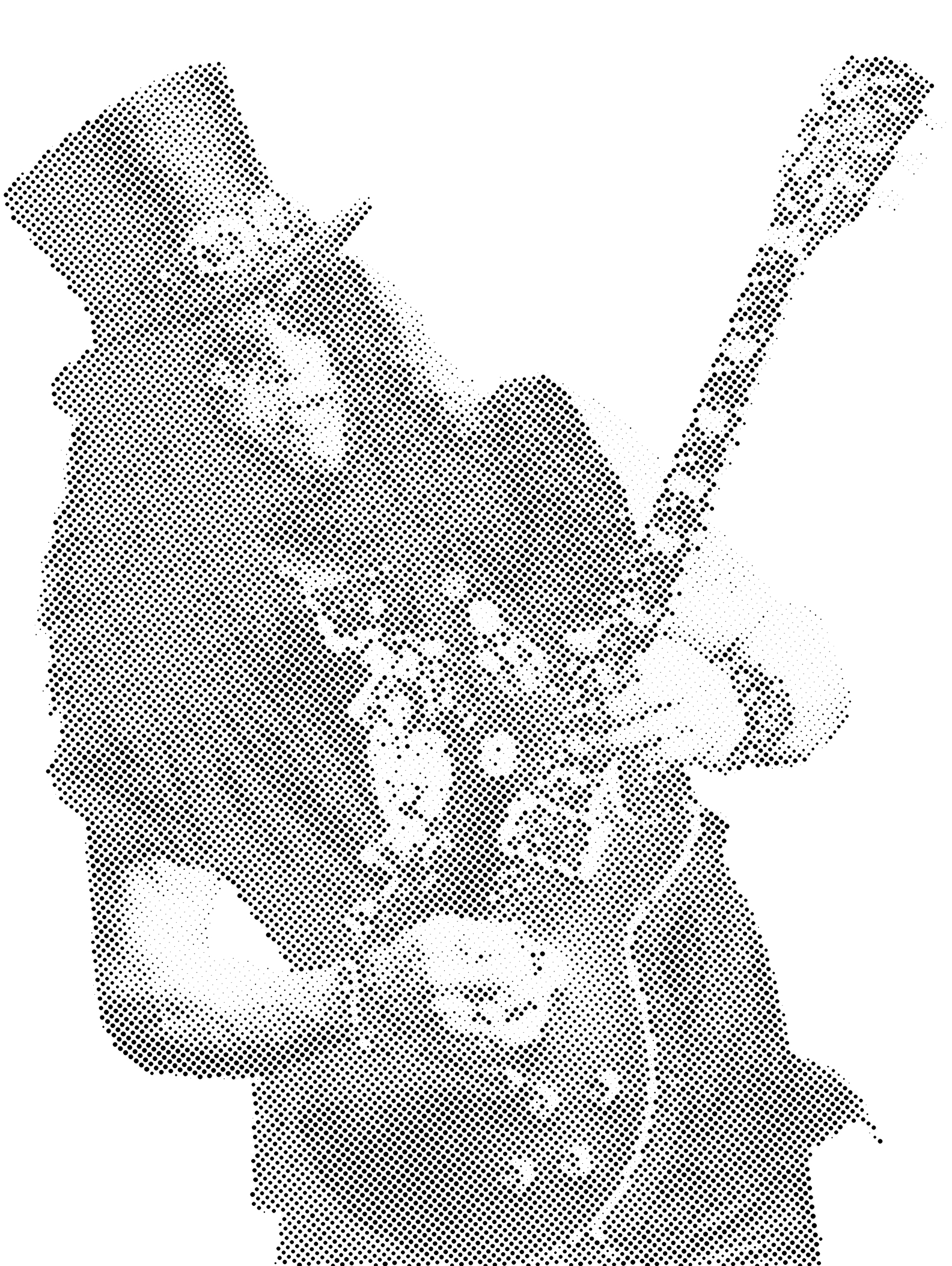 Slash halftone stencil 22x28