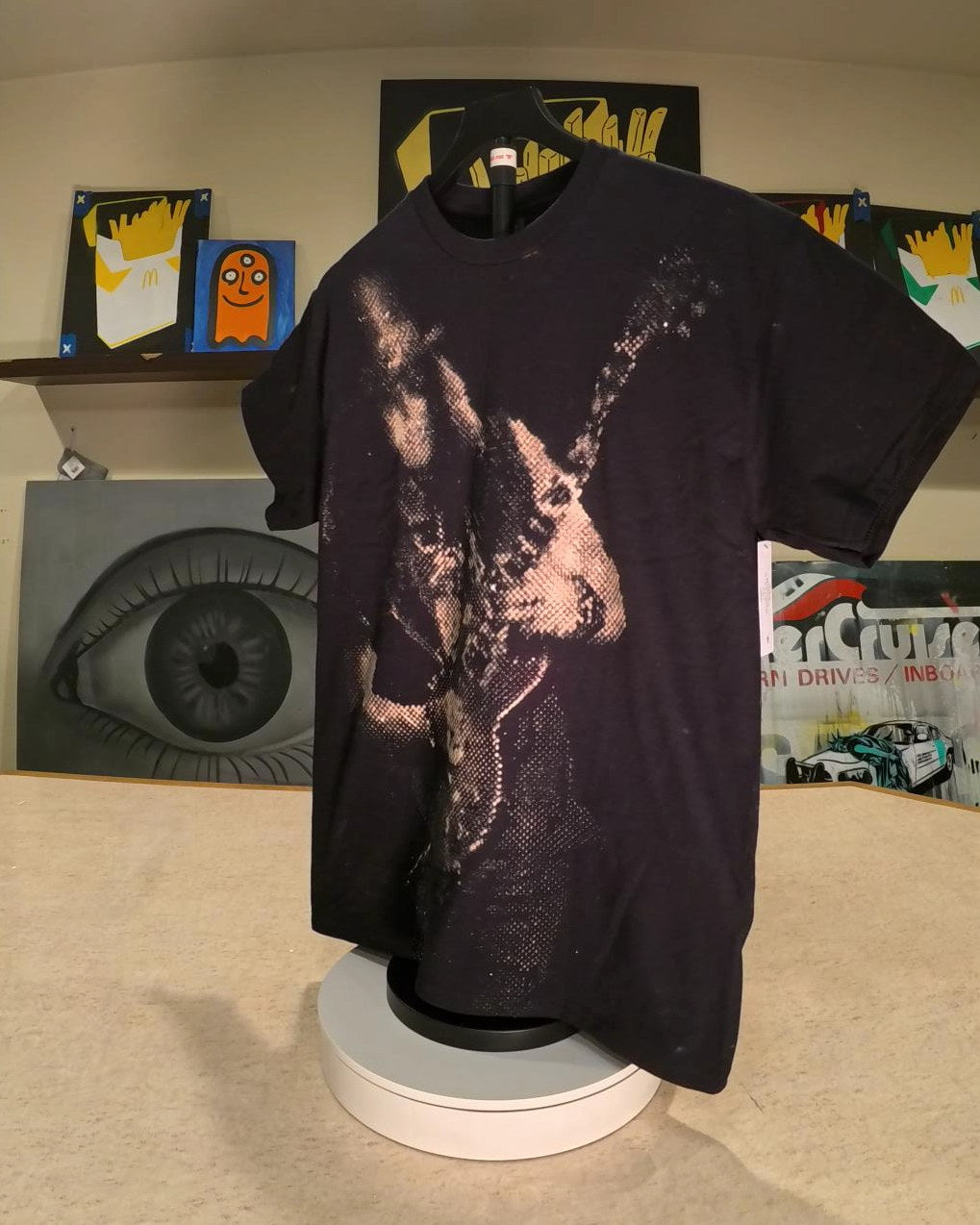 Slash Halftone T-Shirt, 45 degrees right