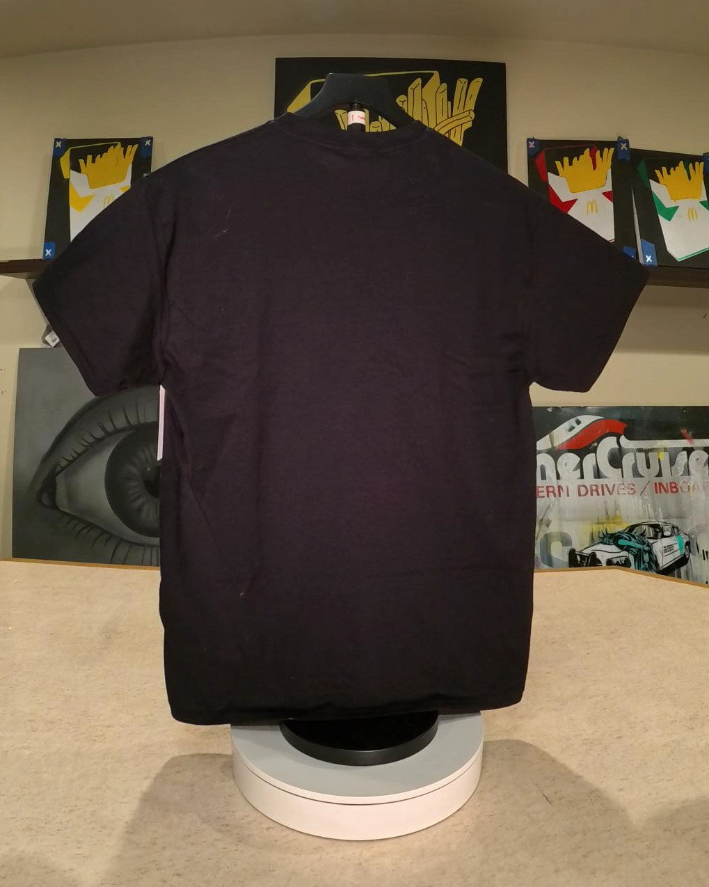Slash Halftone T-Shirt, back view
