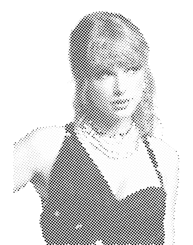 Taylor Swift Halftone Stencil