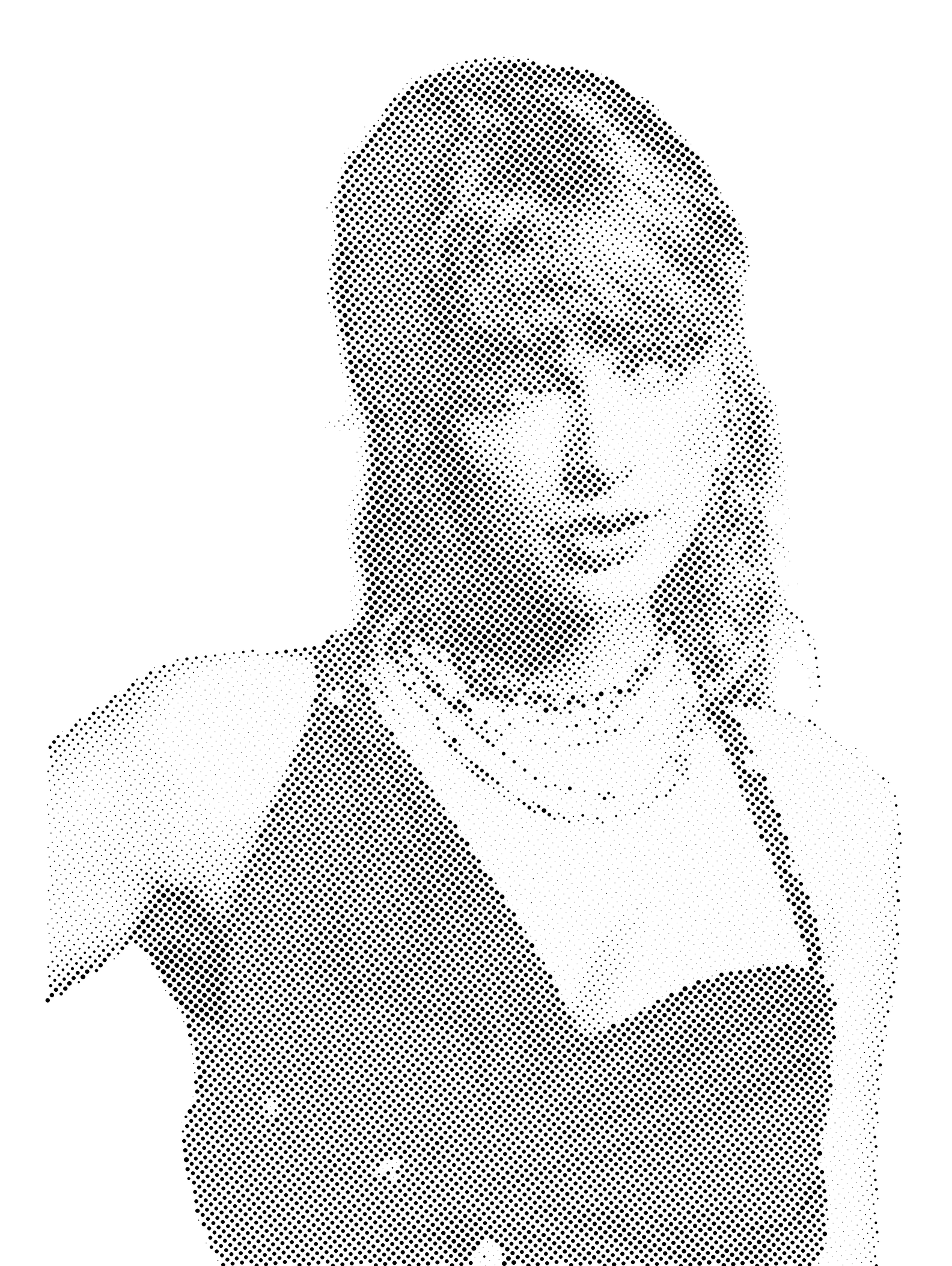 Taylor Swift Halftone Stencil